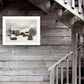 Farmhouse Christmas 1 White Framed Print Wall Art