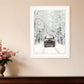 Antique Christmas 1 White Framed Print Wall Art