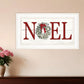 Christmas Noel 1 White Framed Print Wall Art
