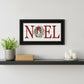Christmas Noel 2 Black Framed Print Wall Art