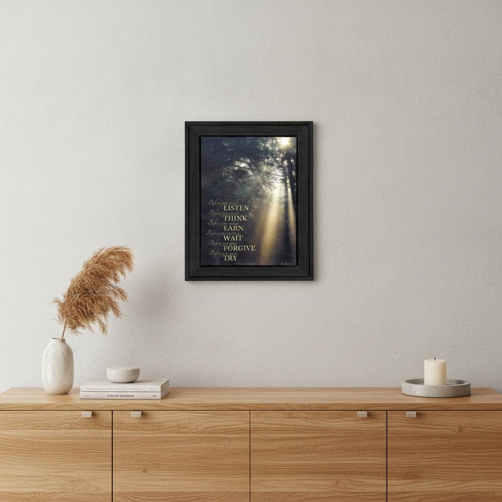 Before You 2 Black Framed Print Wall Art