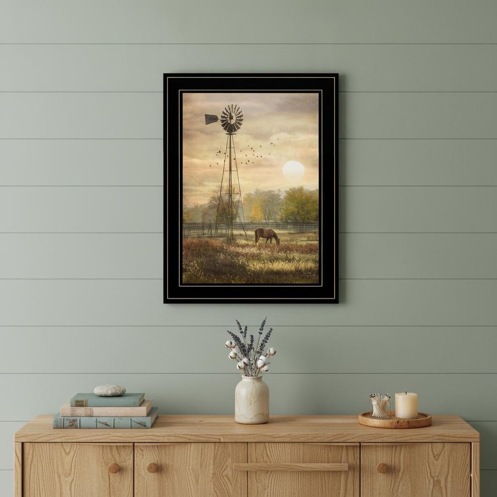 Berks Co Sunrise Black Framed Print Wall Art