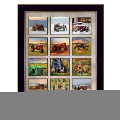 Faith Family Farming Black Framed Print Wall Art