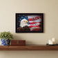 One Nation Under God Flag Black Framed Print Wall Art