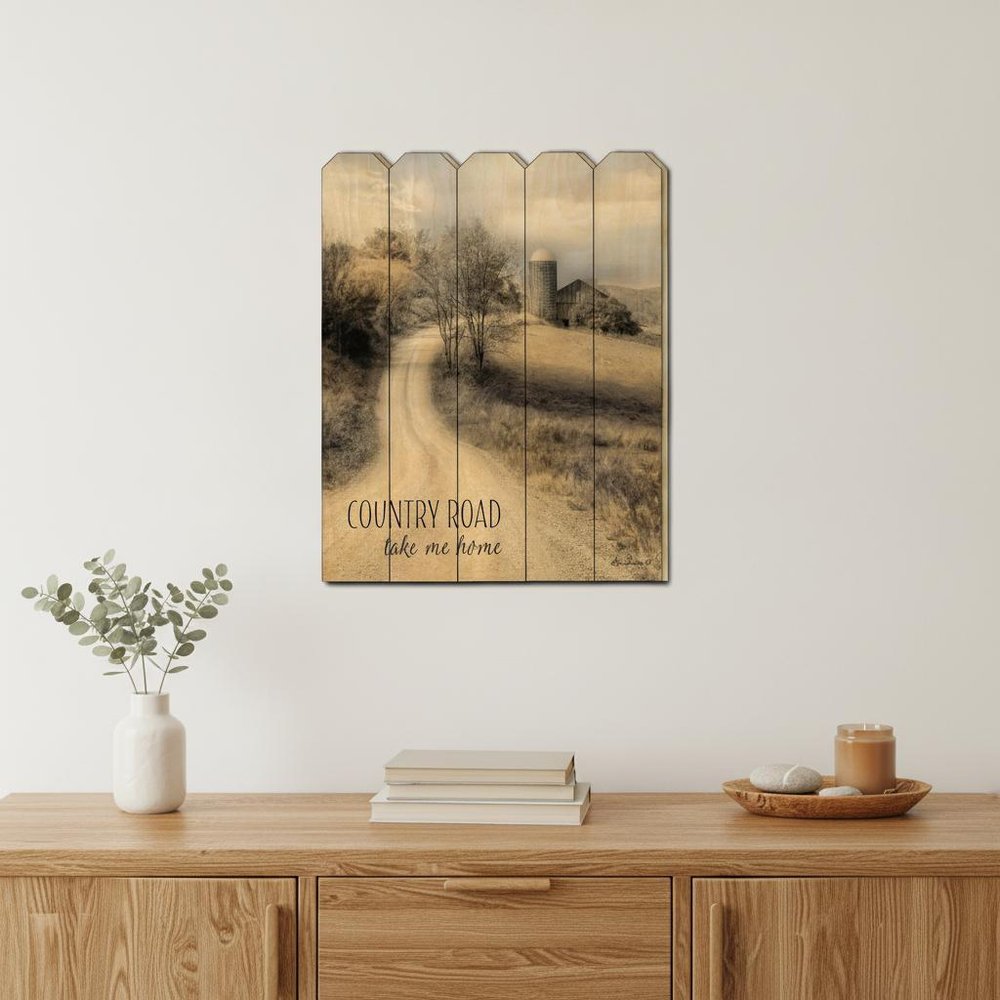 Country Road Take Me Home Unframed Print Wall Art