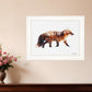 Arctic Red Fox 1 White Framed Print Wall Art