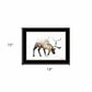 Arctic Reindeer 2 Black Framed Print Wall Art