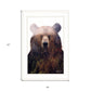 King of the Forest 3 White Framed Print Wall Art