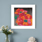 Blooms on Black II 1 White Framed Print Wall Art