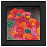 Blooms on Black II 2 Black Framed Print Wall Art