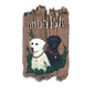 13" X 8" Brown Black And Yellow Dog Welcome Polyresin Wall Decor