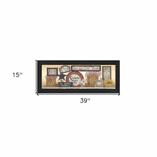 Sign Collector Black Framed Print Wall Art