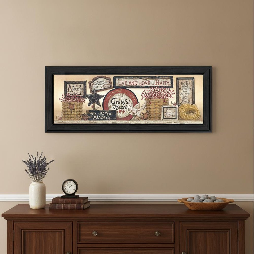 Sign Collector Black Framed Print Wall Art