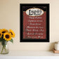 Laundry Rules 4 Black Framed Print Bathroom Wall Art