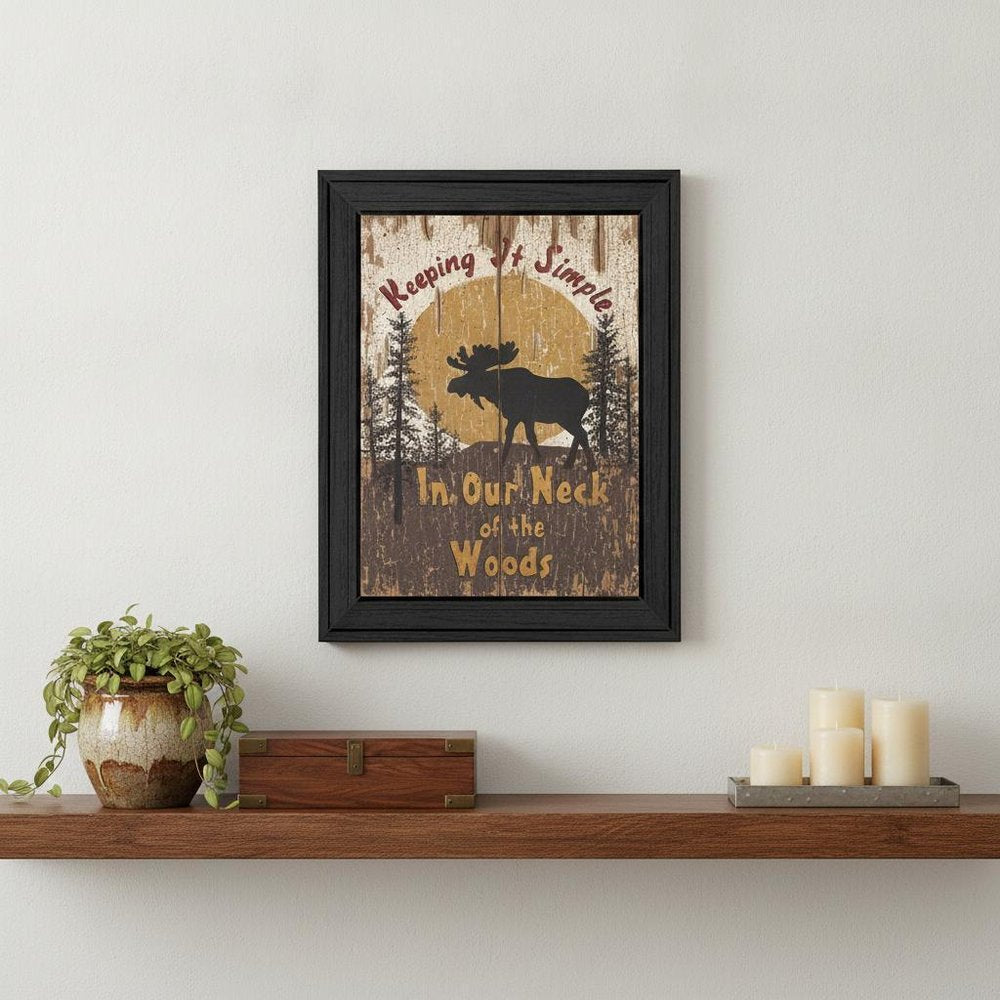 Keeping It Simple Black Framed Print Wall Art