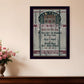 Cabin Rules 6 Black Framed Print Wall Art