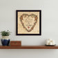 Love Begins at Home 1 Black Framed Print Wall Art