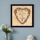 Love Begins at Home 1 Black Framed Print Wall Art