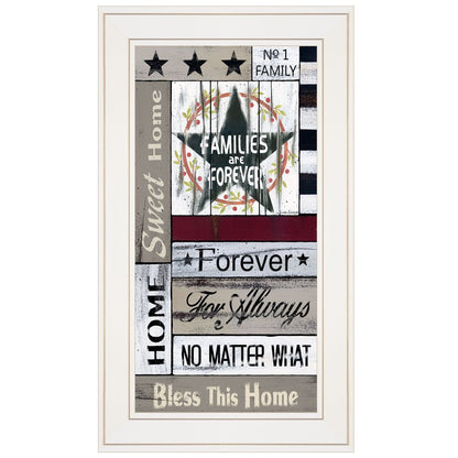 Families are Forever 2 White Framed Print Wall Art