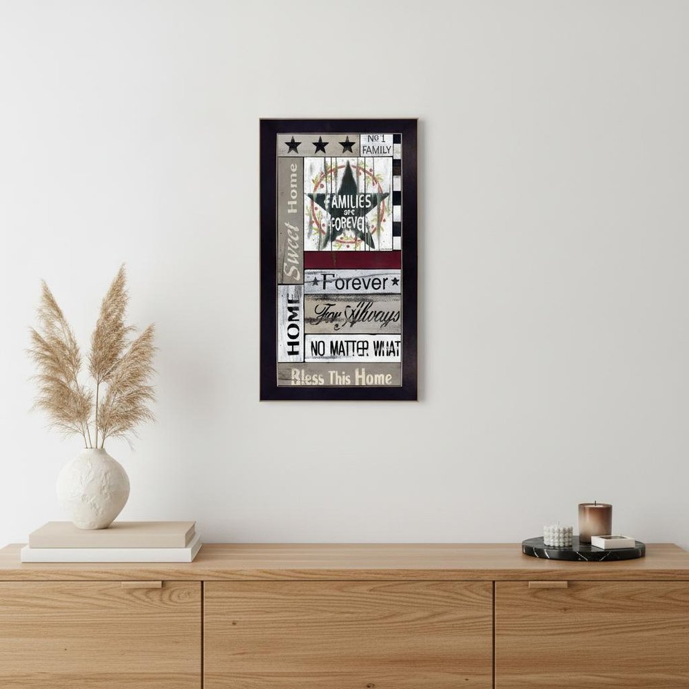 Families are Forever 3 Black Framed Print Wall Art