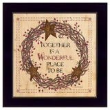 Together is a Wonderful Place to Be Ready to Hang Framed Print Black Frame Black Framed Print Wall Art