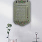 13" X 8" Gray Floral Irish Blessing Polyresin Wall Decor
