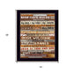 18" x 14" Man Cave Rules Black Framed Print Wall Art