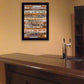 14" x 10" Man Cave Rules Black Framed Print Wall Art