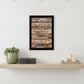 14" x 10" Man Cave Rules Black Framed Print Wall Art