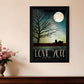 Love You Farm Black Framed Print Wall Art