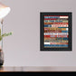 Pledge of Allegiance 3 Black Framed Print Wall Art