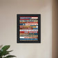 Pledge of Allegiance 3 Black Framed Print Wall Art