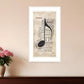 Music 4 White Framed Print Wall Art