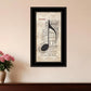 Music 5 Black Framed Print Wall Art