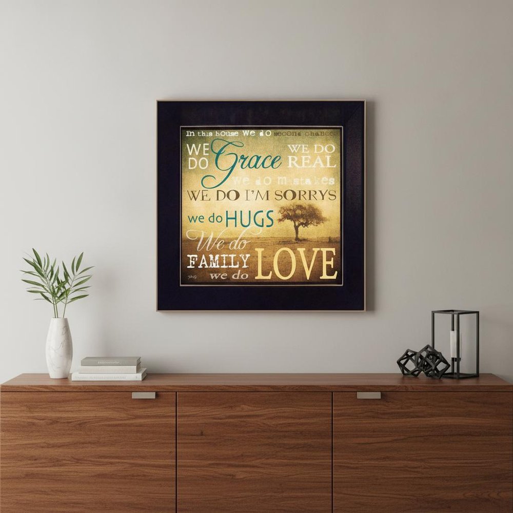 We Do 2 Black Framed Print Wall Art