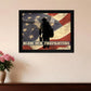 Bless our Firefighters Black Framed Print Wall Art
