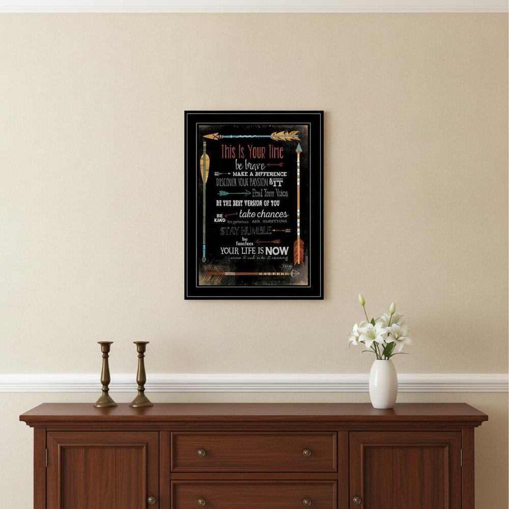 This is Your Time 2 Black Framed Print Wall Art
