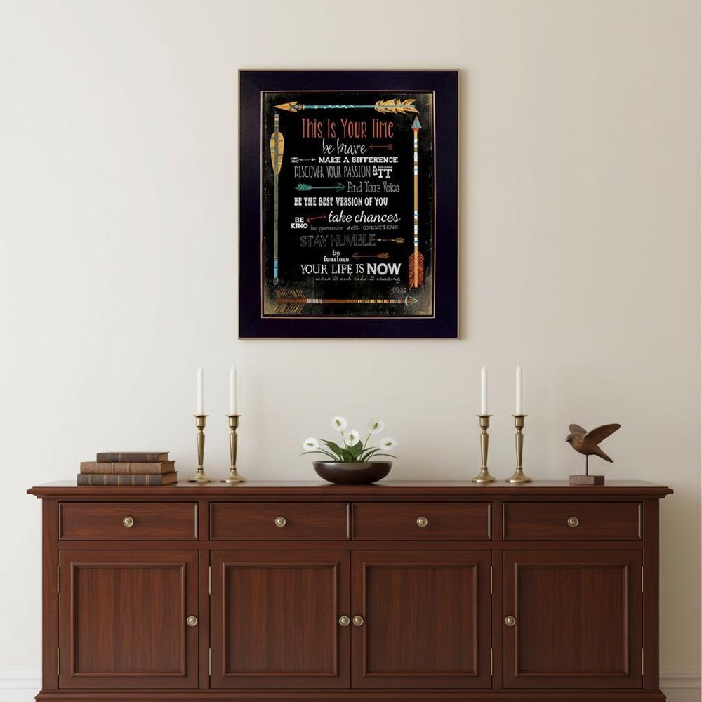This is Your Time 3 Black Framed Print Wall Art