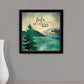 This Lake is Calling Black Framed Print Wall Art