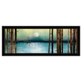 Love You to the Moon and Back 1 Black Framed Print Wall Art