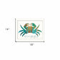 Dont be a Crabby Pants White Framed Print Wall Art