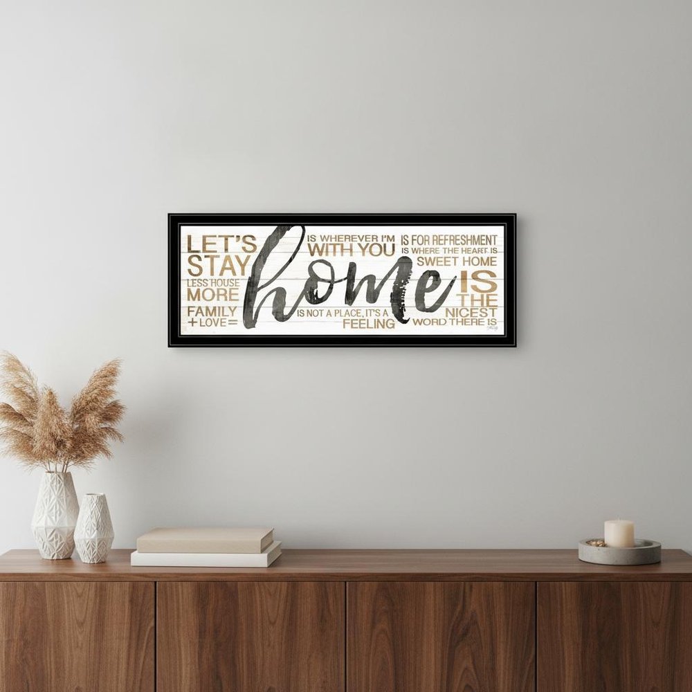 Home 4 Black Framed Print Wall Art