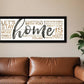 Home 4 Black Framed Print Wall Art