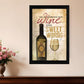 Wine And Sweet Words Black Framed Print Wall Art