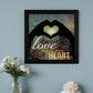 Love with all Your Heart 2 Black Framed Print Wall Art