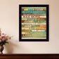 Dog Rules 8 Black Framed Print Wall Art