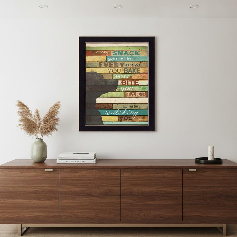 Ill Be Watching You 8 Black Framed Print Wall Art