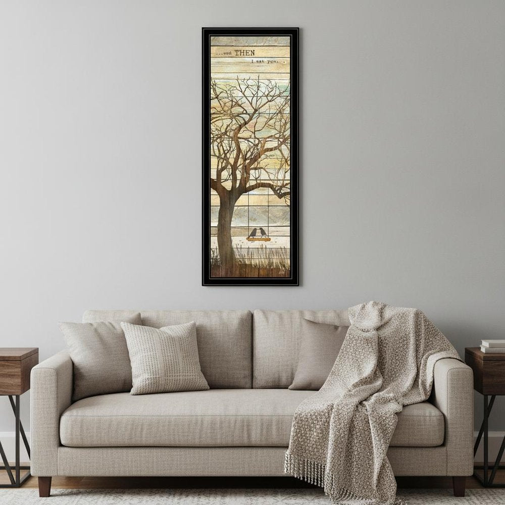 And then I met You 1 Black Framed Print Wall Art