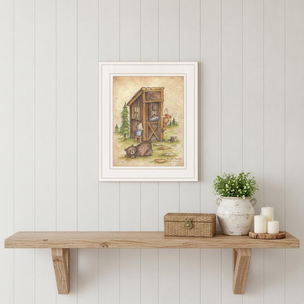 Still Waiting 1 White Framed Print Wall Art