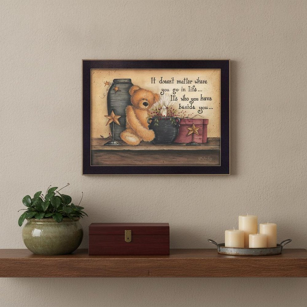 The Simple Truth 2 Black Framed Print Wall Art